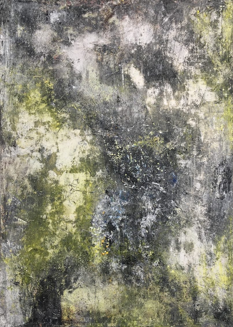 Ohne Titel, 2019, 240 x 170 cm, Öl und Pigment auf Leinwand, 7000 Euro Kopie