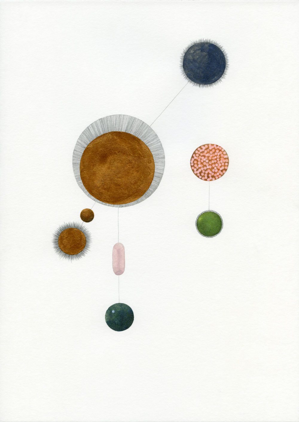 Astrid Koeppe, o. T. (Z21_098), 2021, 29,7×21 cm, Aquarell, Aquarellgraphit, Tusche und Bleistift auf Papier