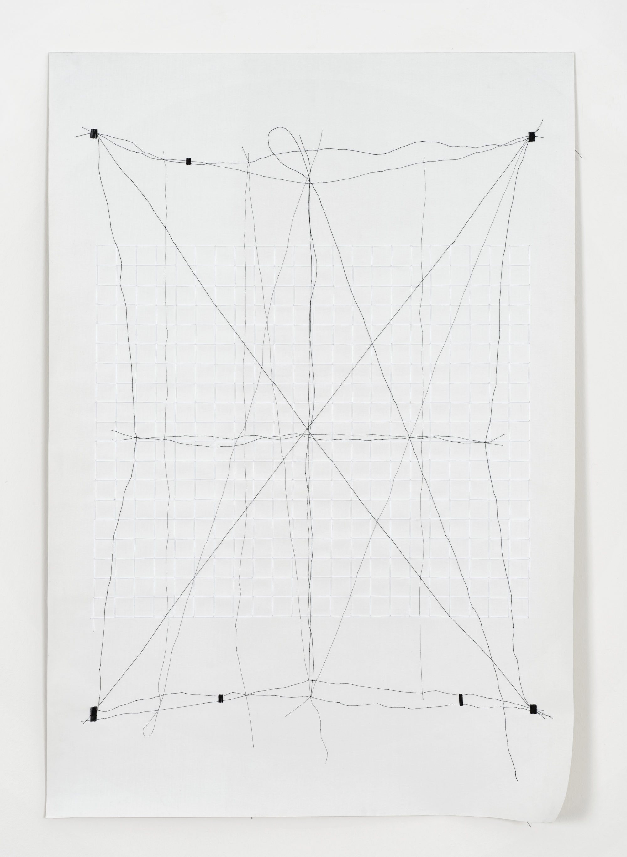 Filament 3, 2021, Garn auf Leinwand, 115 x 80 cm Kopie