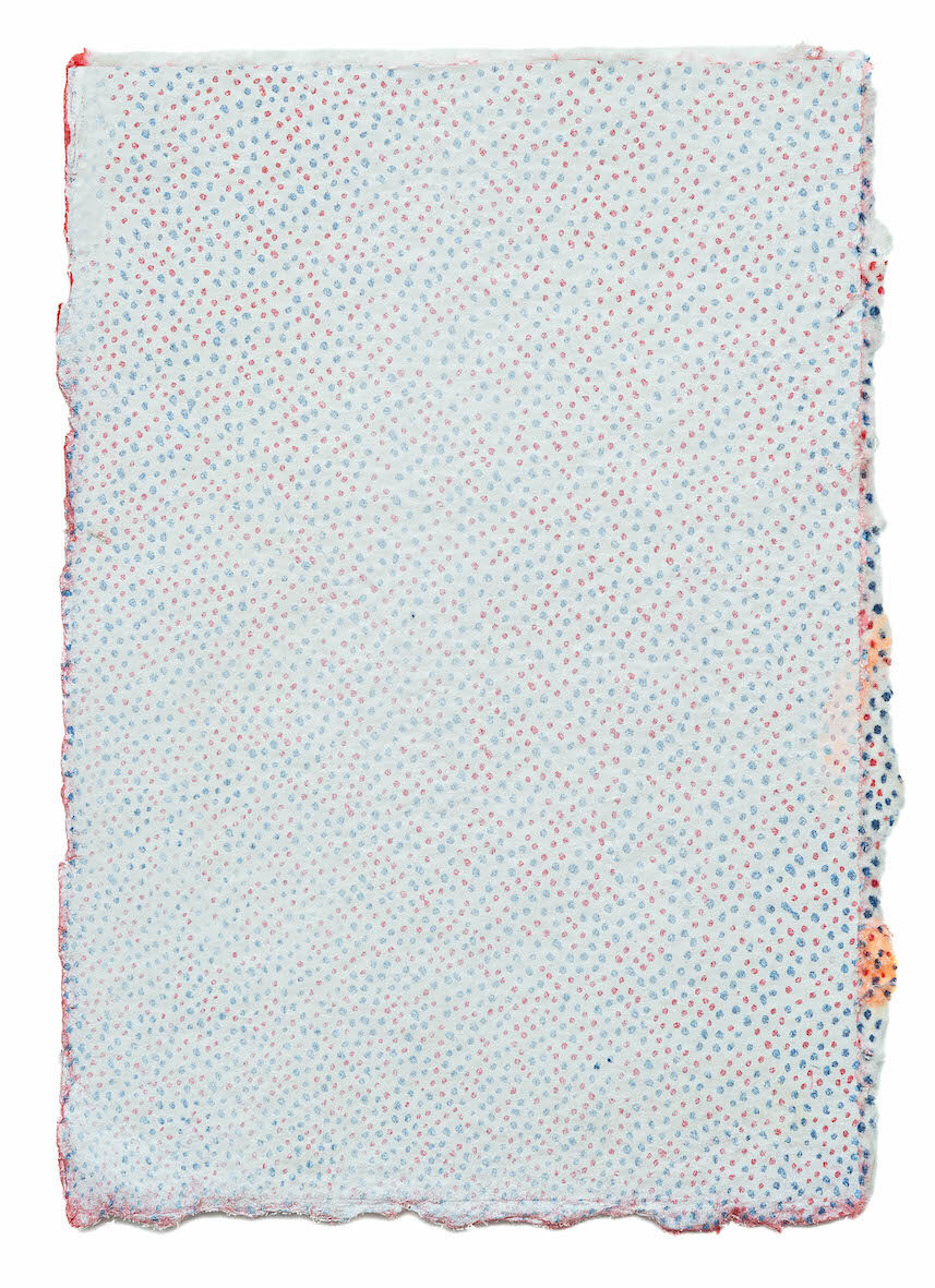 2025, Johannes Regin, Ohne Titel, Fineliner, Lack auf Bütten, 16,8 x 11,8 cm, gerahmt Kopie